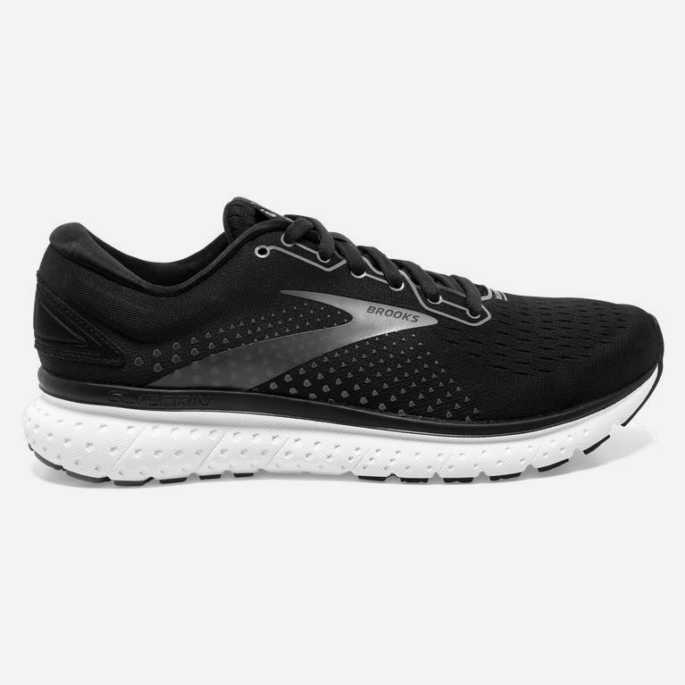 Brooks Glycerin 18 NZ - Men's Road Running Shoes - Black/Pewter/White (23701-FGED)